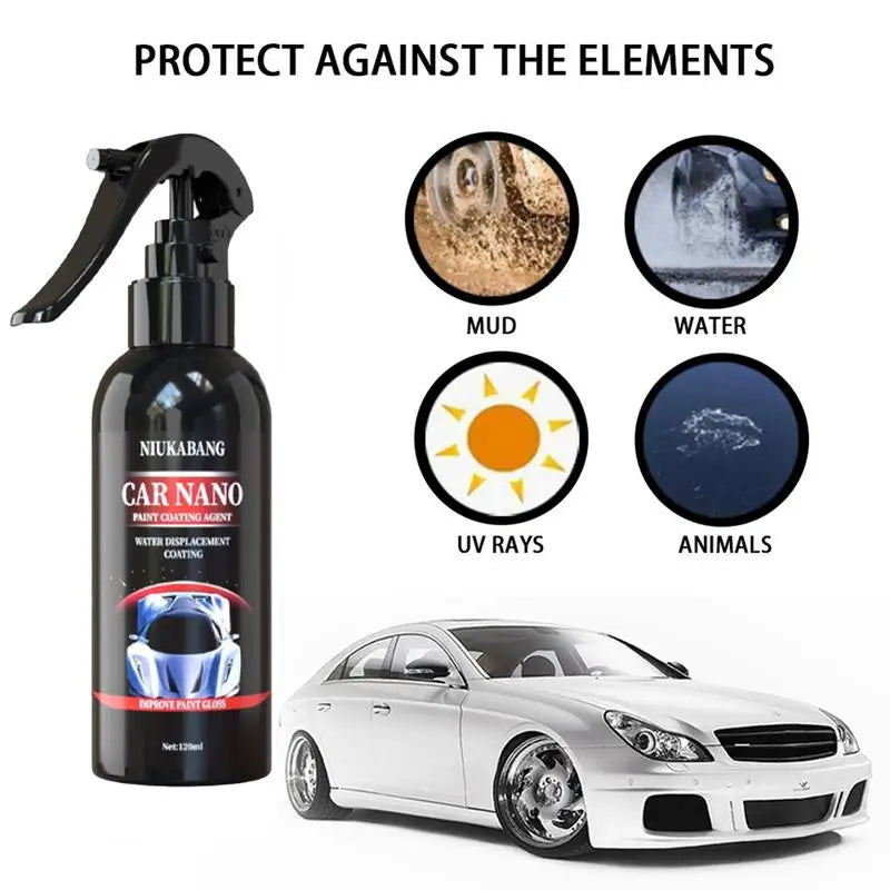 10H 120ML Ceramic Car Coating Car Glossy Coat Auto Paint Care Cleaning